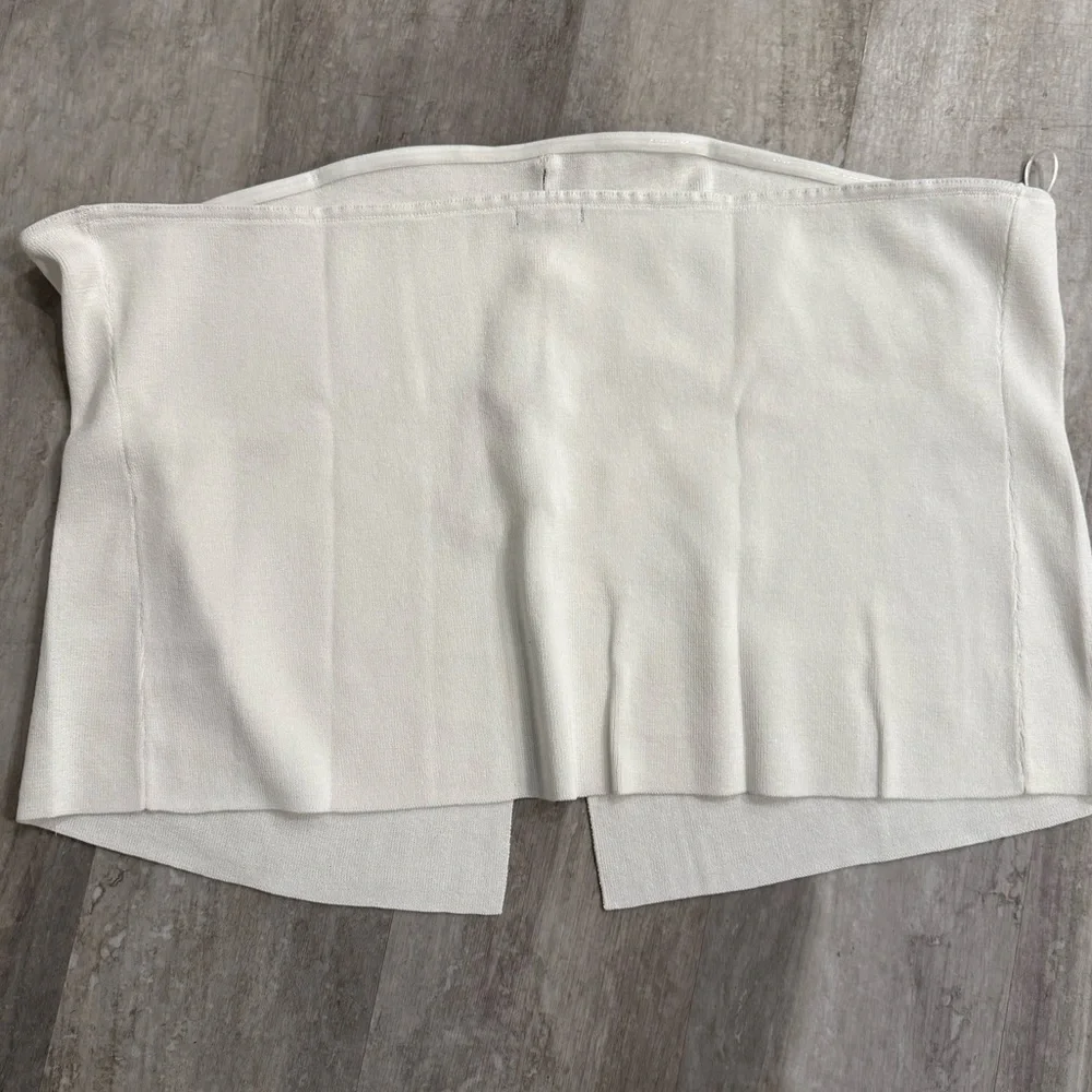 Brand New Wild Fable White Strapless Knit Tube Top 4X NWT - Picture 2 of 5